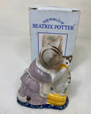 Beatrix Potter Tabitha Twitchit & Miss Moppet Figurine Royal Albert 1989 Boxed