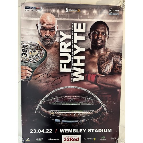 Tyson fury signed fight - tyson, poster