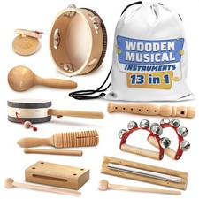 Wooden Musical Instruments Set