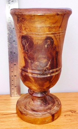 Hand turned wooden - turned,