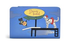 RADLEY BLUE LEATHER BIFOLD PURSE WALLET LTD NEW!!!