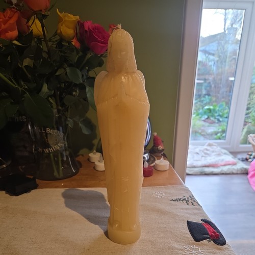 Vintage angel wax candle - angel,
