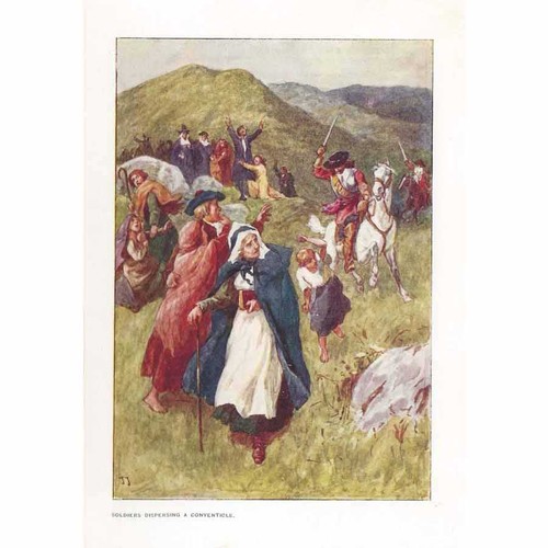 Scotland soldiers dispersing - scotland, a