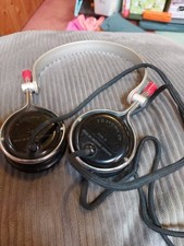 VINTAGE SG BROWN LTD TYPE F HEADPHONES VERY CLEAN OUT Of CLEAR OUT High Imped
