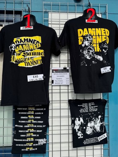 The damned tour shirt black - t-shirt,