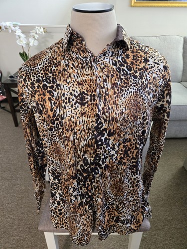 Button down leppard - down, print