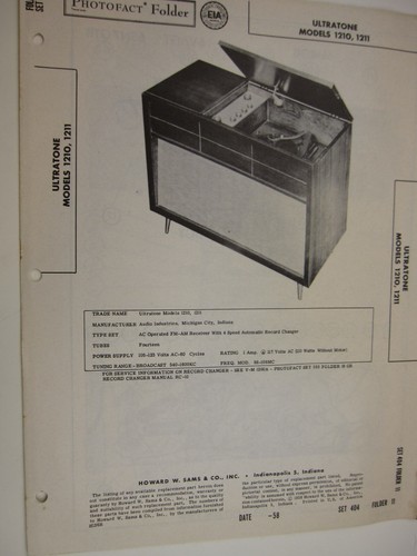 1950 sams photofact - 1950's,