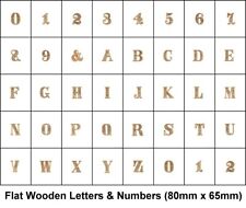 Wooden Letters Alphabet Numbers Flat MDF Wooden Numbers (80mm x 65mm)