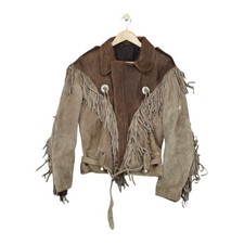 Fringed Suede Biker Jacket