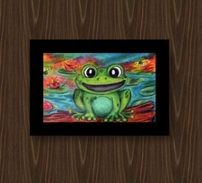 DIGITAL ART|Green Pink Lilypad