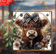 Large Highland Cow Bull Design