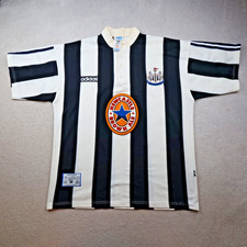 Vintage Newcastle United Shirt Large Home Kit 1995 1996 1997 Jersey Brown Ale