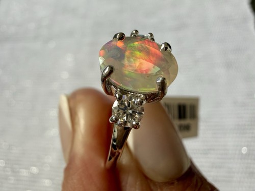 Ethiopian opal moissanite - ethiopian,
