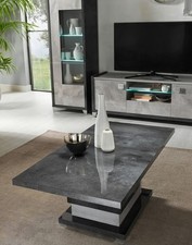 Coffee table 7star Hilton High Gloss Lacquered Wood with Chrome Finish Italian