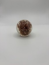 Flower clear resin ball - clear,