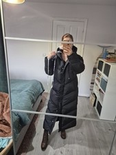 Missguided Women's Oversized Maxi Recycled Puffer Coat Black Size 8 Brand New WT