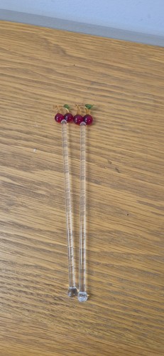 Vintage murano glass swizzel - vintage,