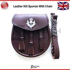 Real Brown Cowhide Leather