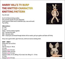 Harry hill knitted - knitted, character