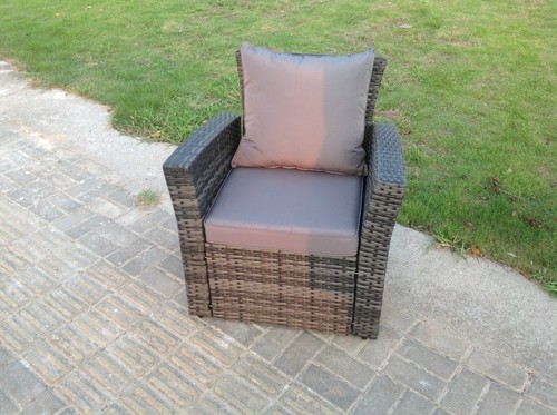 High back rattan - high, arm