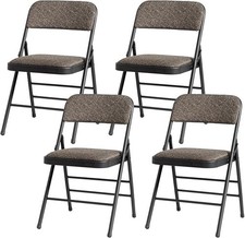 4pcs Black Folding Chair