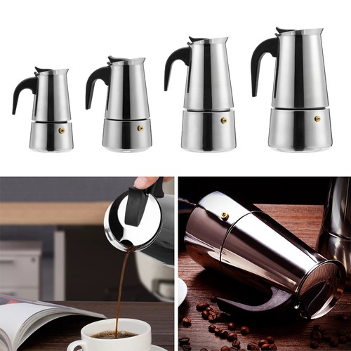 Stainless steel moka pot - stainless,