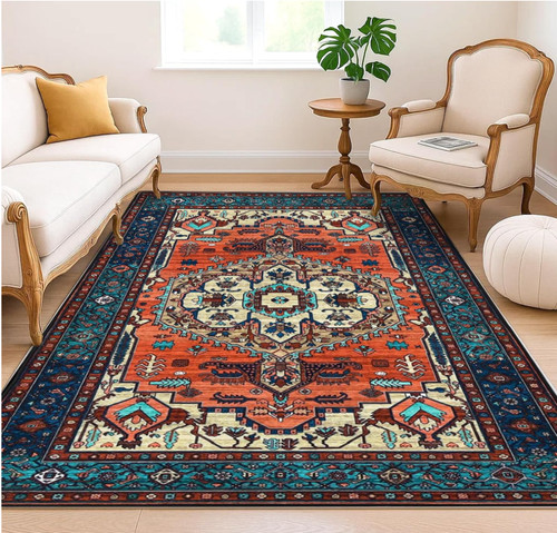 Vintage boho area rug - boho, large