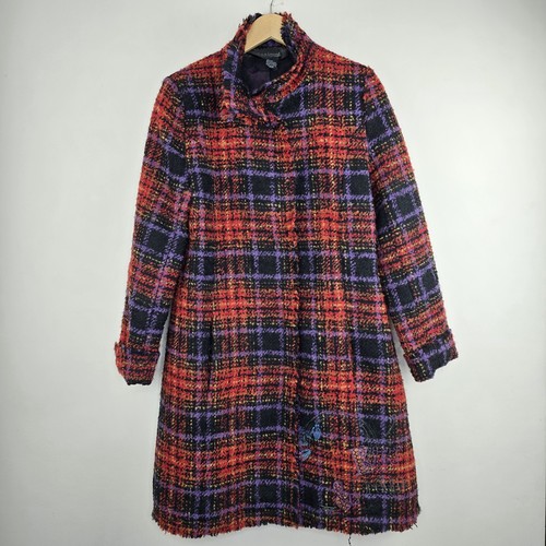 Desigual red purple wool tweed - purple,