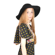 VTG Style Felt Floppy Fedora Hat L 58cm BNWT/NEW 100% Wool Wide Brim Hat
