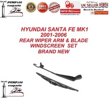 FOR HYUNDAI SANTA FE MK1 2001-2006  REAR WIPER ARM AND  BLADE WINDSCREEN  SET