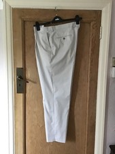 Mens M&S beige  100% cotton summer pleat front chinos-36W 29in inside leg NEW