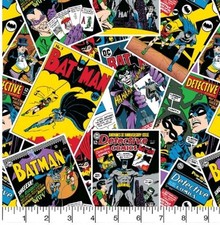 LINED WINDOW VALANCE CURTAIN 42 X 23 DC COMICS BATMAN COMIC BOOK