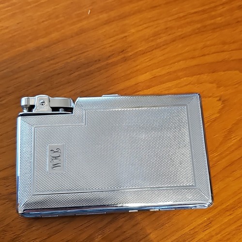 Tiki metal cigarette case with - case,