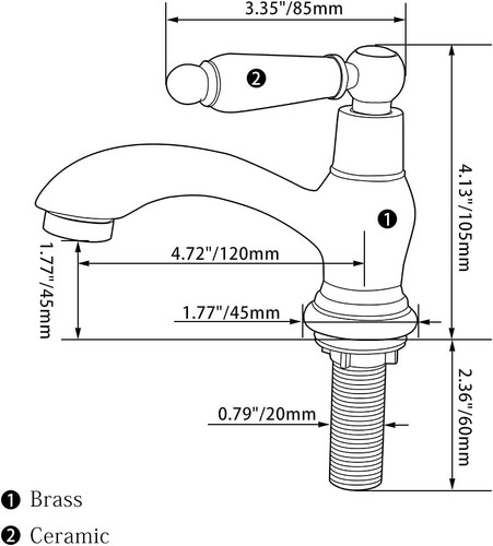 Victorian bathroom basin - bathroom,
