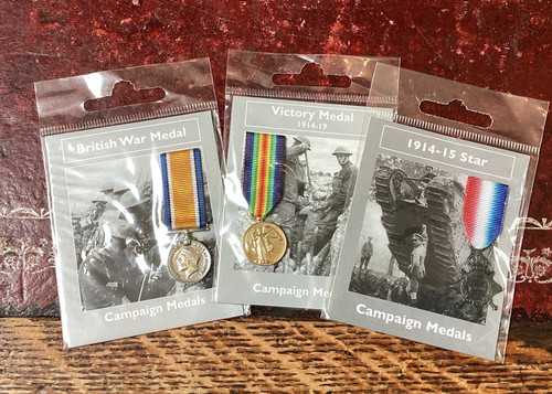 Miniature ww1 war medals - 3,