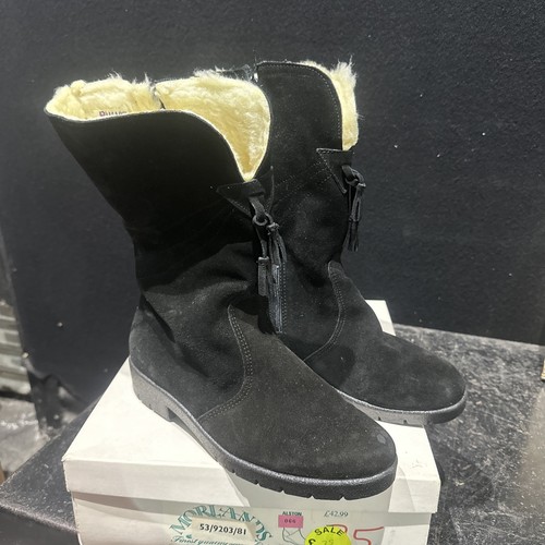 Black suede mid calf - black, mid-calf