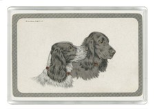 FRIDGE MAGNET BEAUTIFUL VINTAGE DOG PLAYING CARD COCKER SPANIEL GREAT GIFT