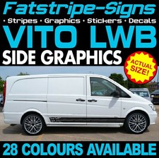 to fit MERCEDES VITO LWB GRAPHICS STICKERS STRIPES DECALS CAMPER DAY RACE VAN
