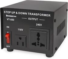 Bronson++ Bronson VT 500 Watt Transformer 110 Volt Converter Voltage Convert