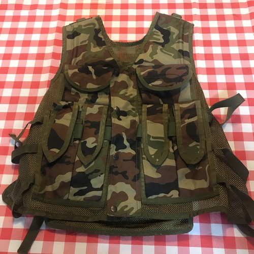 Mens camouflage utility - mens, gilet