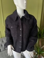 Phase Eight  Teddy Bear coat UK 12 Jacket size Navy Blue