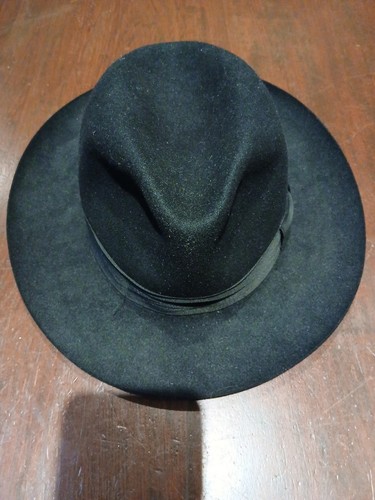 Fedora hat black - fedora, fur