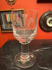 Dartington Crystal Glass Royal Wedding Chalice Goblet Charles & Diana #3031/5000