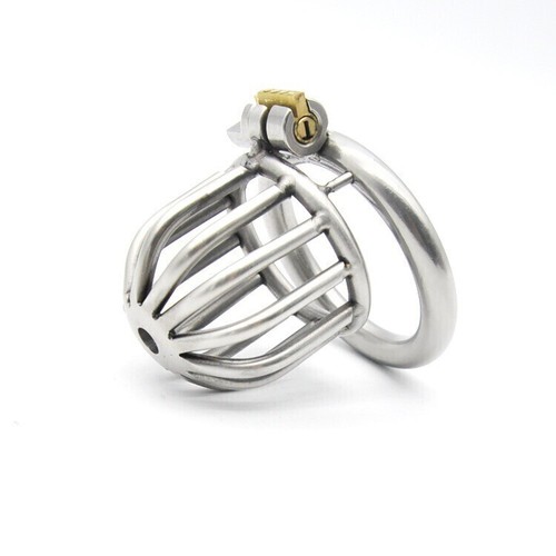 Stainless steel male chastity - steel,