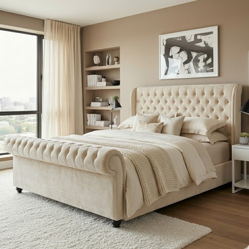 Chesterfield royal sleigh bed - chesterfield,