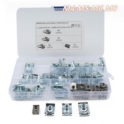 50pcs u nut - m5, m6