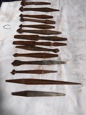 14 Vintage Brace Steel Tool Drill Woodworking Bits Augers Marples Ridge Burley