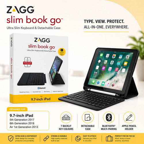 Zagg ipad 6th - zagg, 6th/5th/air