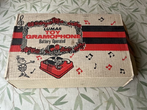 1960 toy gramophone player - toy,