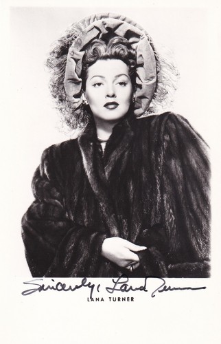 Lana turner original - lana, autograph